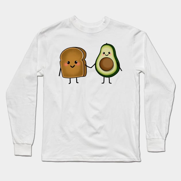 You are the Avocado to my Toast Long Sleeve T-Shirt by SusanaDesigns